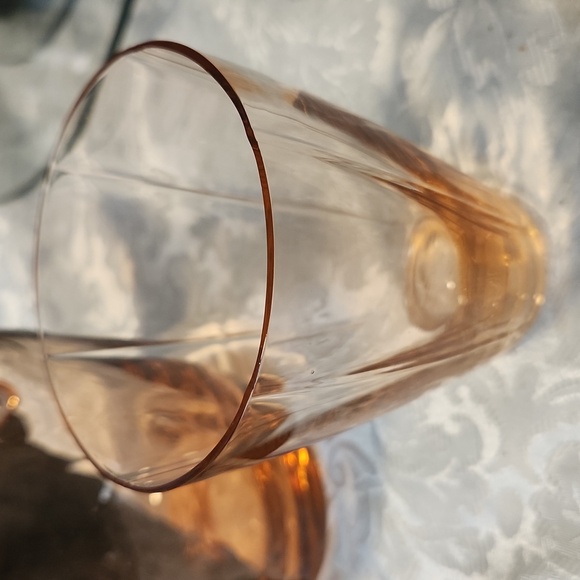 Vintage Rose Gold Pitcher & 3 Glasses - Picture 4 of 11